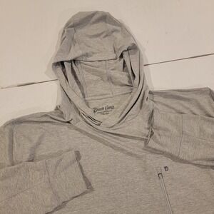 Duck Camp Drirelease Hoodie Mens 3XL Gray Long Sleeve Lightweight Thumbholes